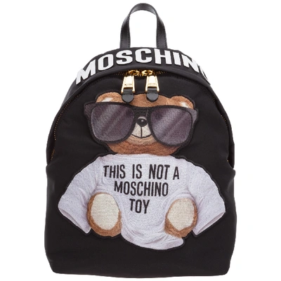 Shop Moschino Women's Rucksack Backpack Travel  Teddy Bear In Black