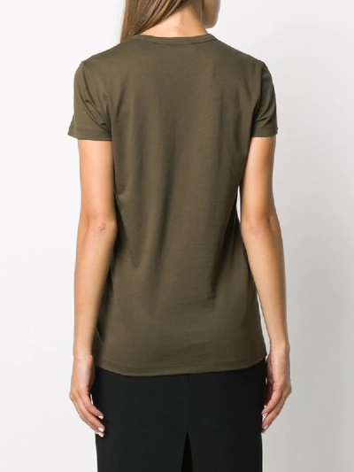 Shop N°21 Embroidered-logo Cotton T-shirt In Green
