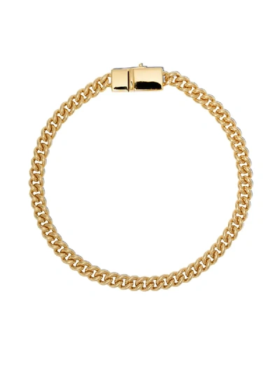 Shop Tom Wood Rounded Curb Bracelet In Gold