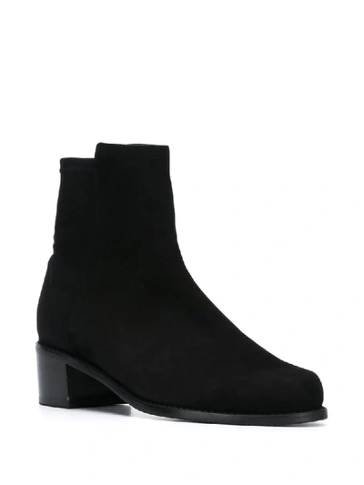 Shop Stuart Weitzman Easyon Reserve Mid-heel Boots In Black