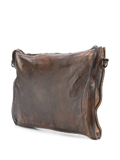 Shop Numero 10 Cruziero Distressed Effect Shoulder Bag In Brown