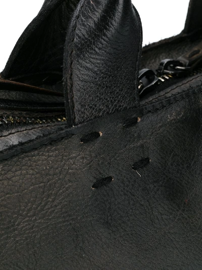 Shop Numero 10 Santiago Distressed Effect Tote Bag In Grey