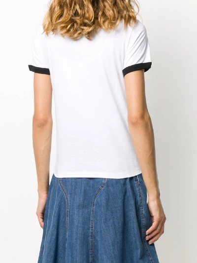 Shop Lanvin Slogan Print T-shirt In White