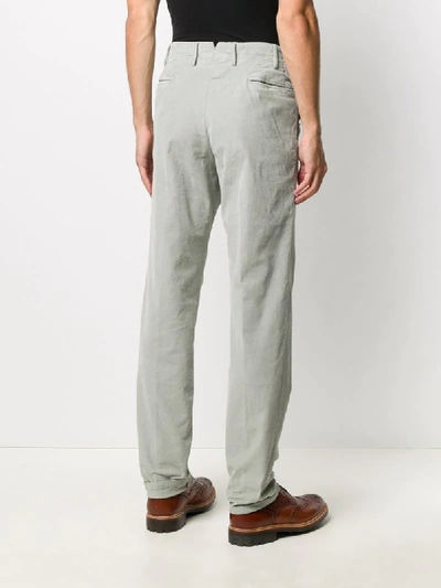 Shop Pt01 Straight-leg Chino Trousers In Green
