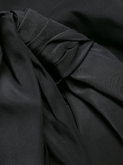 Shop Carolina Herrera Bow-detail Flared Dress In Black