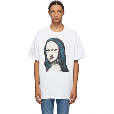 Off-white Mona Lisa-print Oversized T-shirt In White | ModeSens