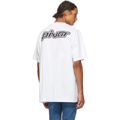 Shop Off-white White Monalisa Pivot T-shirt