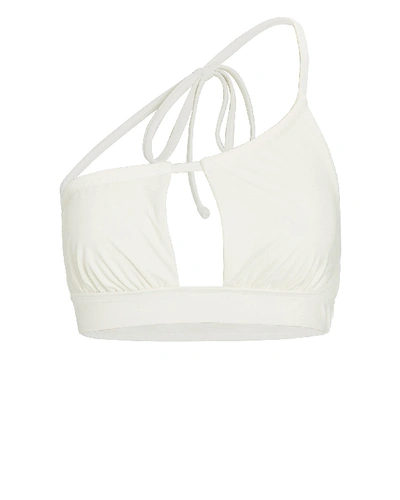 Shop Devon Windsor Iryna One-shoulder Bikini Top In White