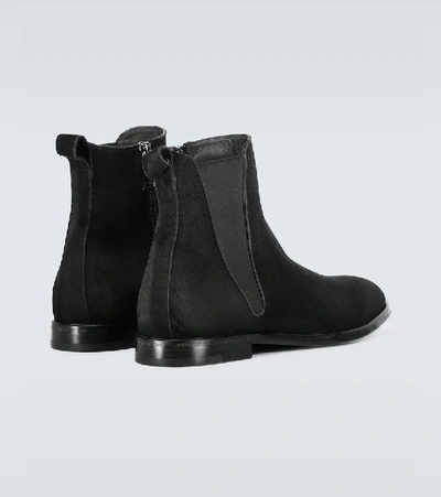 Shop Dolce & Gabbana Beatles Suede Ankle Boots In Black