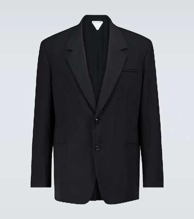 Shop Bottega Veneta Tailored Technical Fabric Blazer In Black