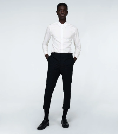 Shop Jil Sander Cotton Poplin Shirt In White