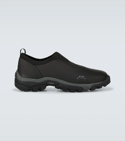 Shop A-cold-wall* Dirt Mock Sneakers In Black