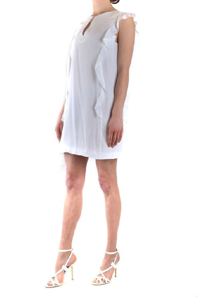 Shop Dondup Women's White Polyamide Dress