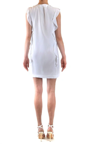 Shop Dondup Women's White Polyamide Dress