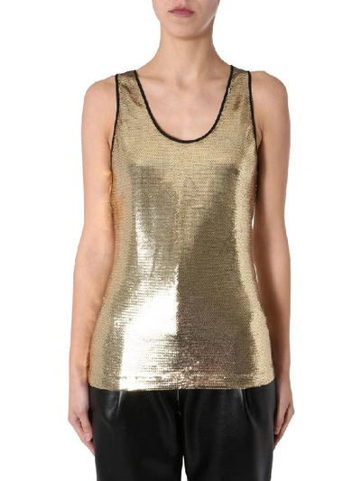 Shop Philosophy Women's Gold Polyester Top