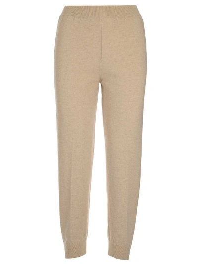 Shop Stella Mccartney Women's Beige Cashmere Joggers