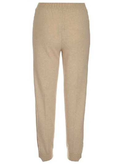 Shop Stella Mccartney Women's Beige Cashmere Joggers