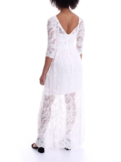 Shop Molly Bracken Women's White Polyester Dress
