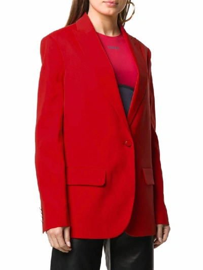 Shop Off-white Women's Red Cotton Blazer