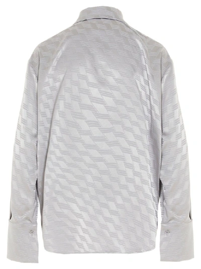 Shop Attico Women's Grey Viscose Shirt