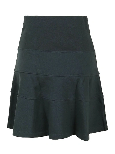 Shop Kenzo Women's Green Cotton Skirt