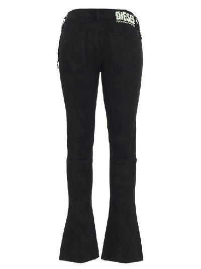 Shop Diesel Women's Black Cotton Jeans