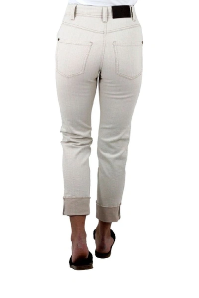 Shop Brunello Cucinelli Women's Beige Cotton Jeans