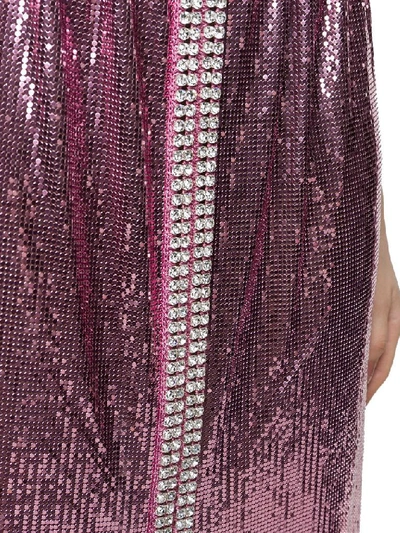 Shop Paco Rabanne Women's Pink Synthetic Fibers Skirt