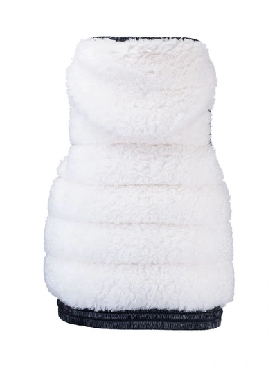 Shop Moncler Women's White Polyamide Vest
