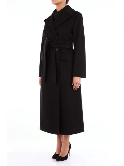 Shop Alberto Biani Women's Black Wool Dress