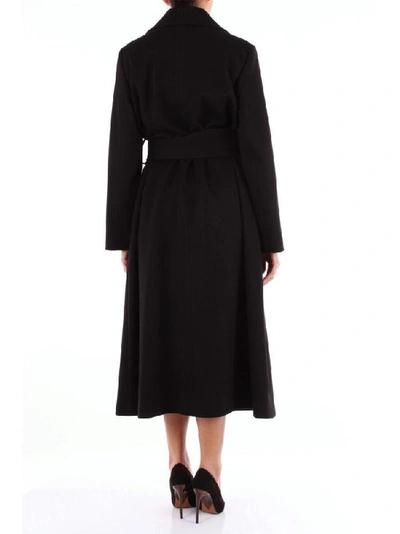 Shop Alberto Biani Women's Black Wool Dress