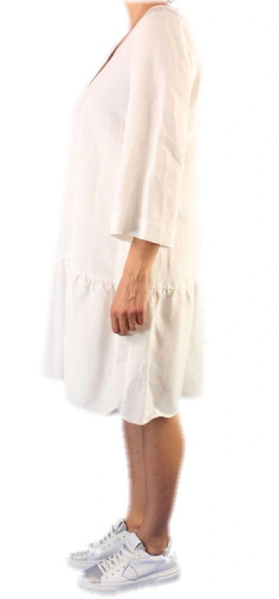 Shop Altea Women's White Viscose Dress