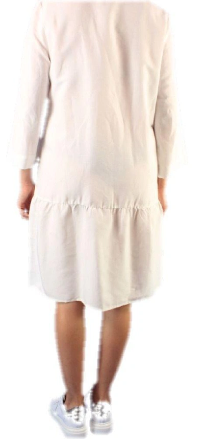 Shop Altea Women's White Viscose Dress