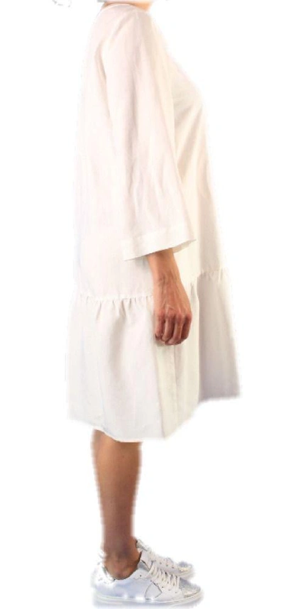 Shop Altea Women's White Viscose Dress