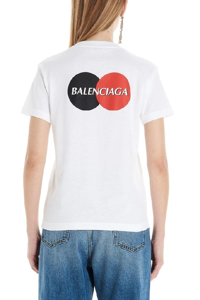 Shop Balenciaga Women's White Cotton T-shirt