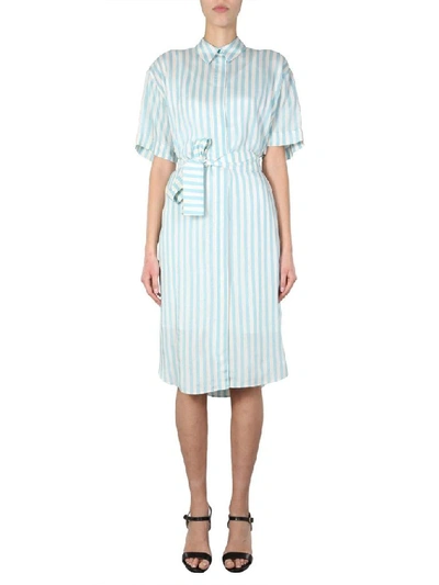 Shop Ps By Paul Smith Women's Light Blue Viscose Dress