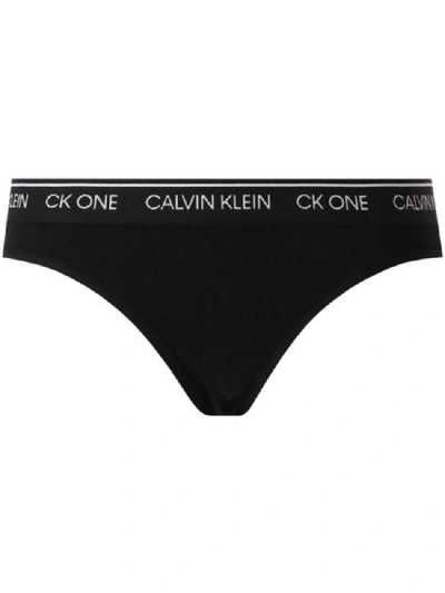 Shop Calvin Klein Underwear Women's Black Cotton Brief