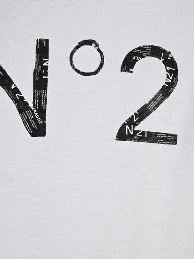 Shop N°21 Women's White Cotton T-shirt