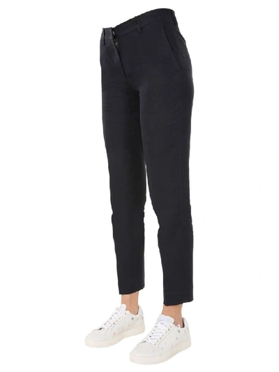 Shop Paul Smith Women's Blue Linen Pants