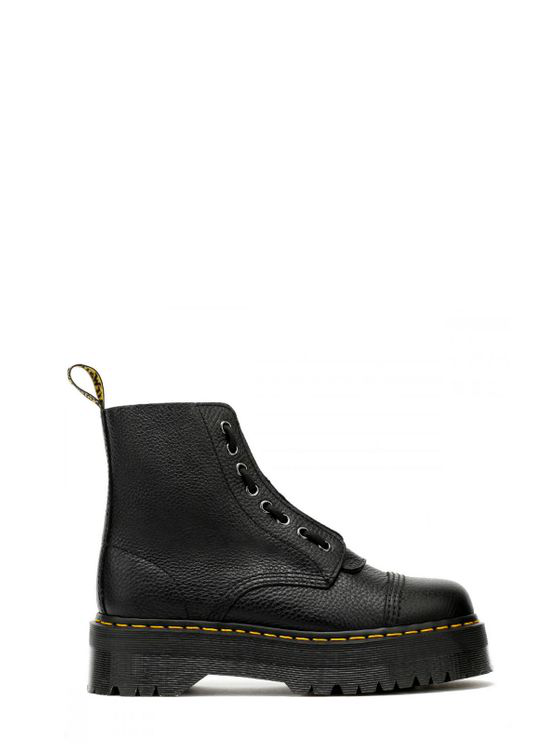dr martens sinclair black leather zip chunky platform boots