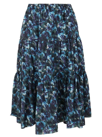 Shop Kenzo Women's Blue Polyamide Skirt