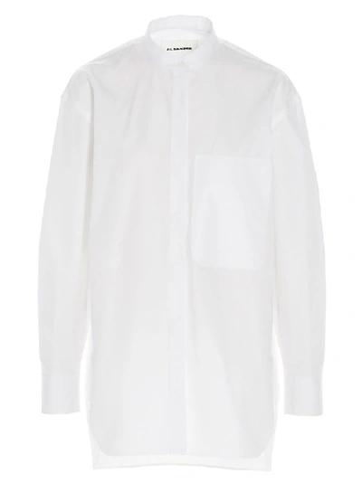 Shop Jil Sander Women's White Cotton Shirt