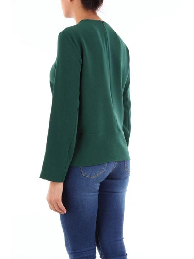 Shop Alberto Biani Women's Green Acetate Blouse