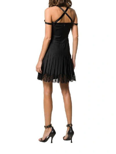 Shop Versace Women's Black Wool Dress