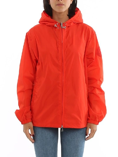 Shop Moncler Women's Orange Polyamide Outerwear Jacket