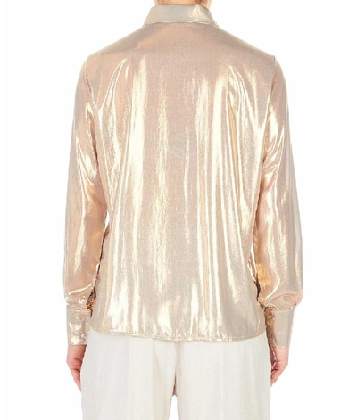 Shop Kaos Women's Gold Polyester Shirt