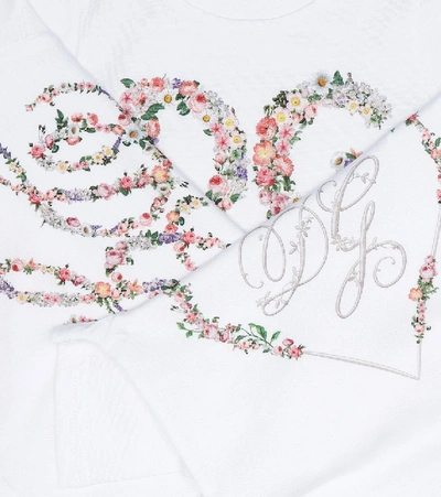 Shop Dolce & Gabbana Baby Set Of 3 Cotton Bodysuits In White