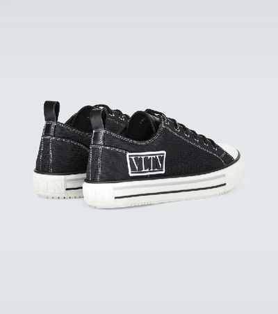 Shop Valentino Vltn Times Giggies Sneakers In Black