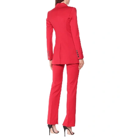 Shop Rebecca Vallance Rossini Double-breasted Blazer In Red