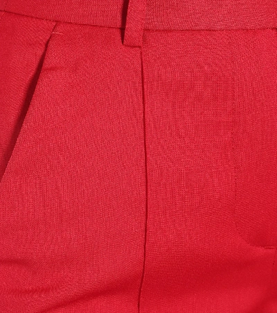 Shop Rebecca Vallance Rossini High-rise Slim Pants In Red